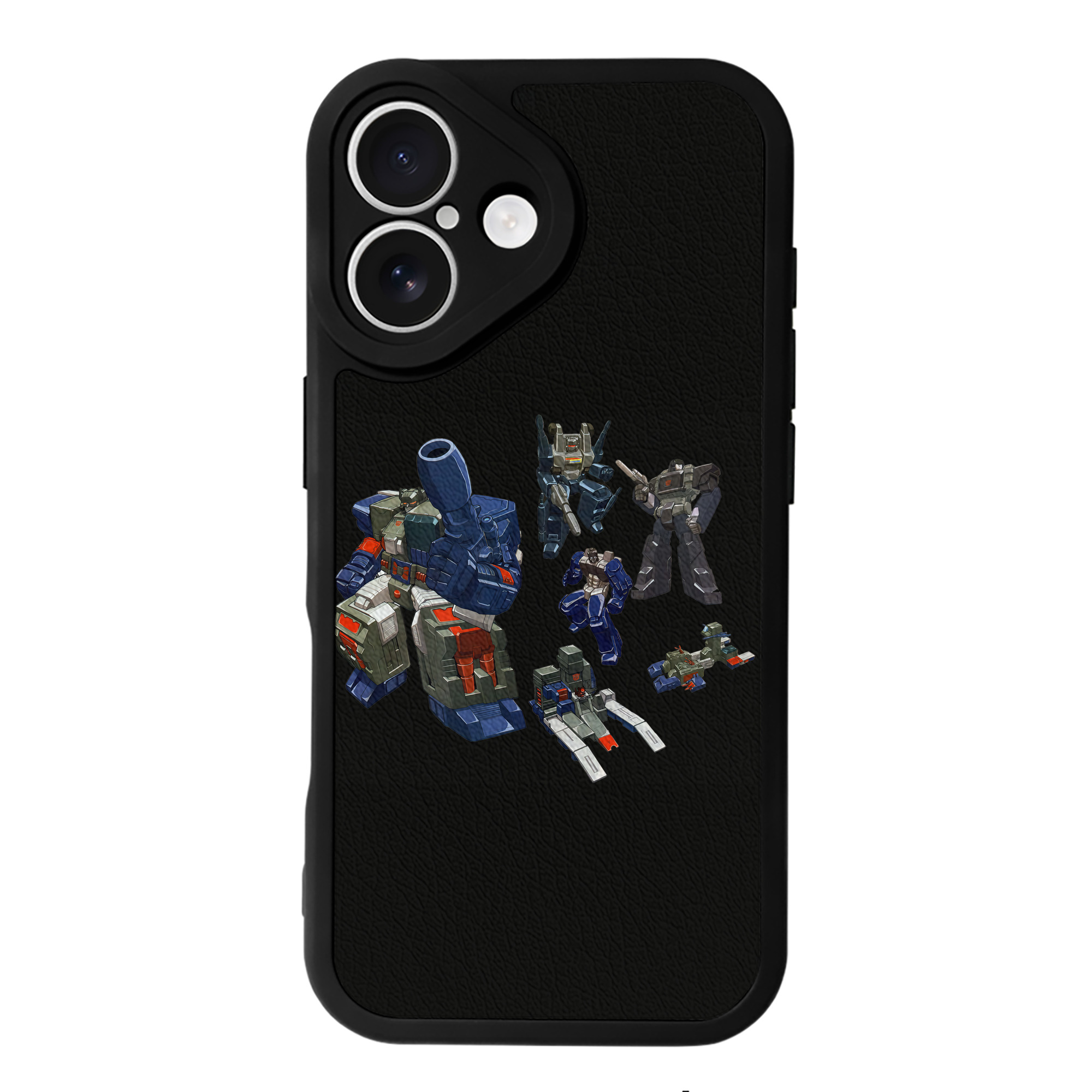 （画像用） Transformers トランスフォーマー 【iPhone 16シリーズ対応】シリコンスマホケース（レザー調） 材質：シリコン